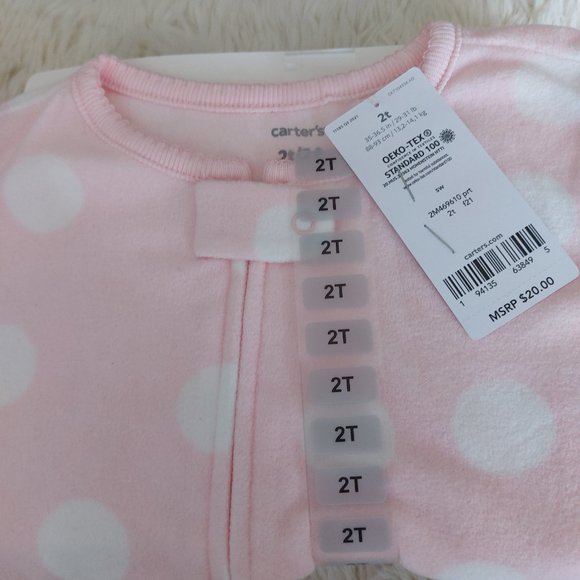 3/$25 Carter Squirrel Footie Pajamas - Picture 11 of 12